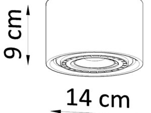 miniaturka Prosty i Elegancki Plafon QUASAR 1 z Betonu