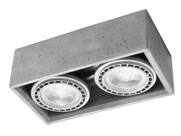 Podwójna betonowa lampa – nowoczesny design