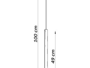 miniaturka Stalowa Lampa Wisząca MURA 1