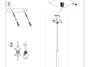 miniaturka Stalowa Lampa Wisząca MURA 1