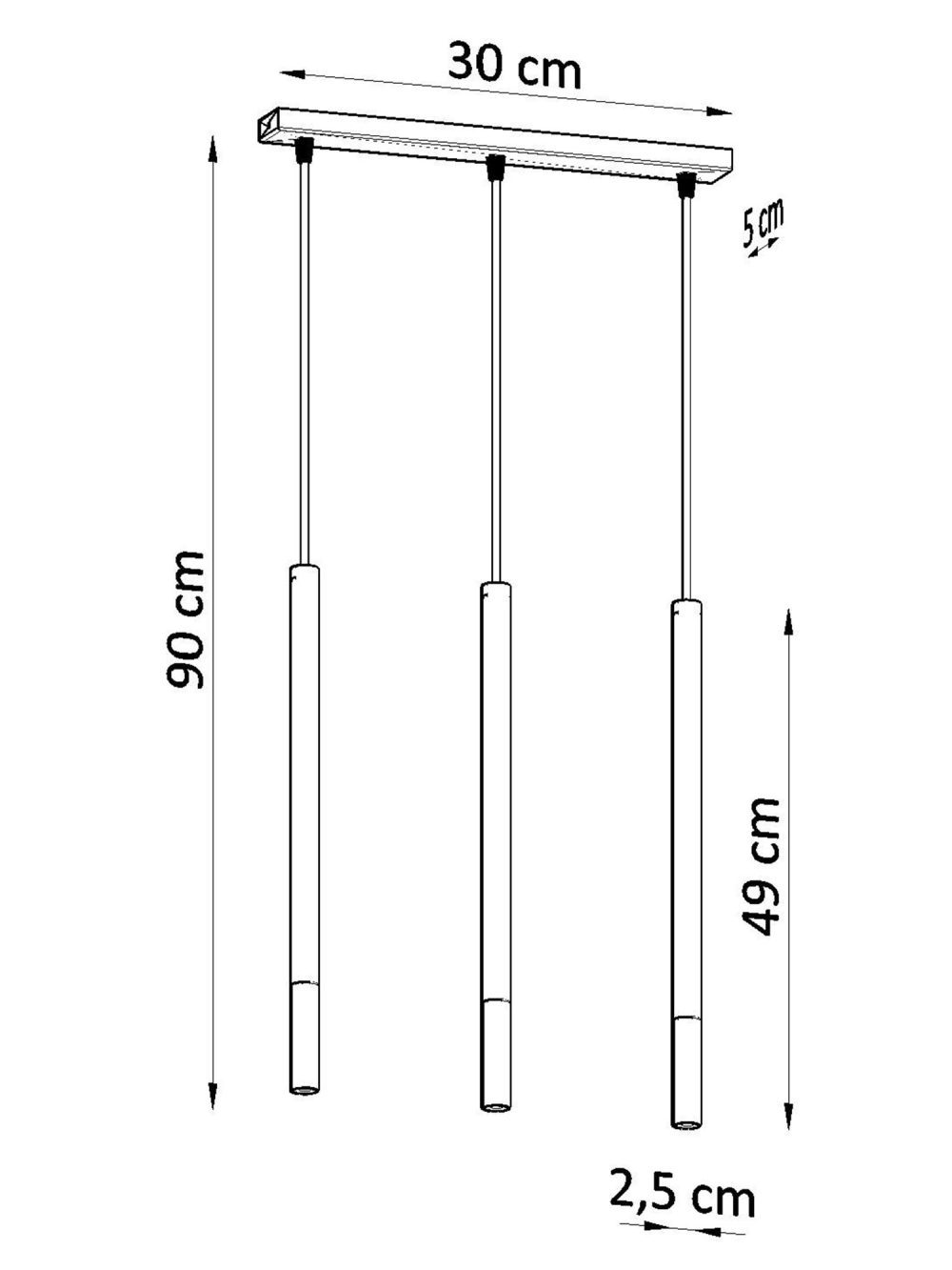 Stylowa Lampa Wisząca MURA 3L - obrazek 20