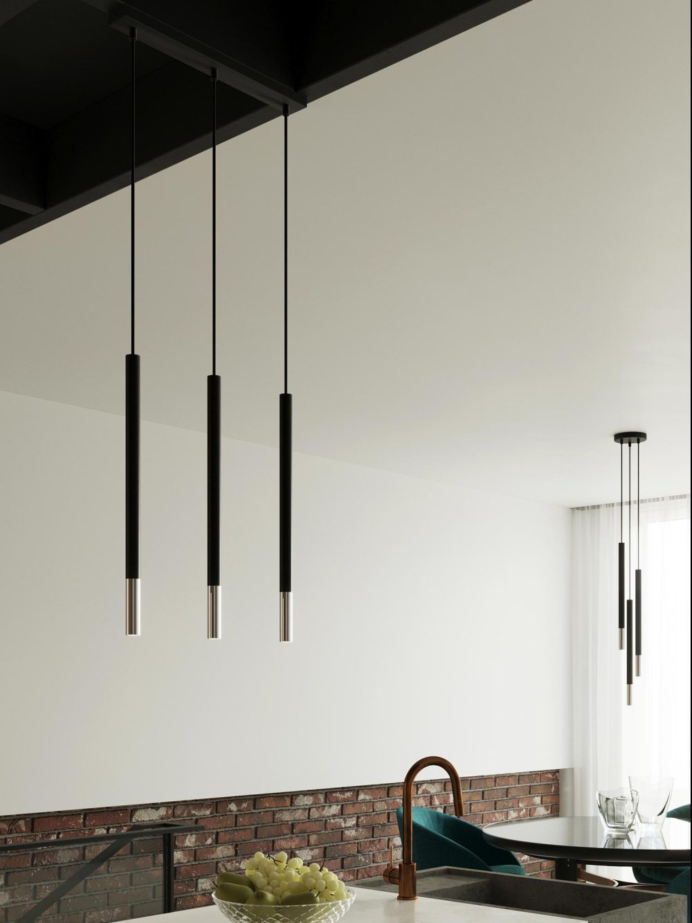 Stylowa Lampa Wisząca MURA 3L - obrazek 7