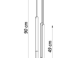 miniaturka MURA 3P Stylowa Lampa Wisząca