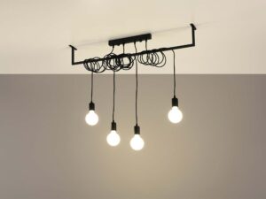 miniaturka Nowoczesny Czarny Żyrandol Stylowego Wnętrza SOL 4