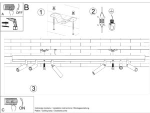 miniaturka Efektywny Plafon z 6 Żarówkami URSA 6