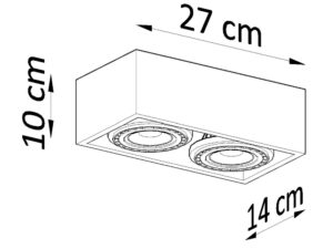 miniaturka Plafon QUILL 2 do każdego wnętrza