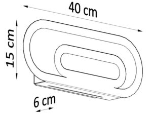 miniaturka Kinkiet SPECTRUM z Mlecznym Szkłem