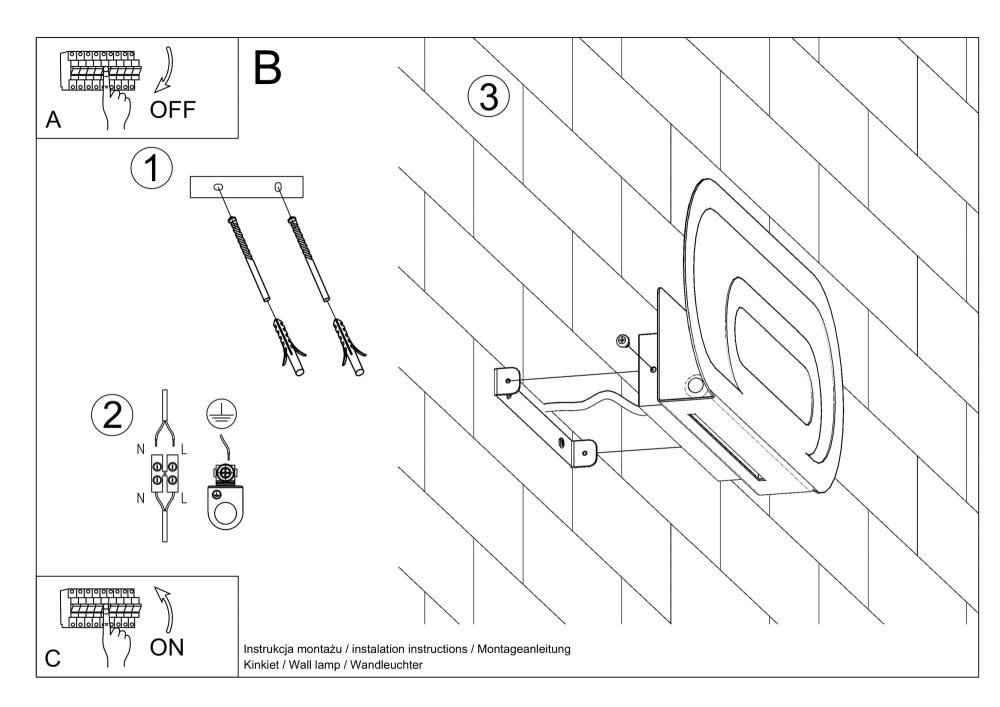 Kinkiet SPECTRUM z Mlecznym Szkłem - obrazek 5