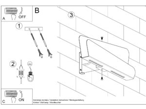 miniaturka Minimalistyczny Kinkiet Geometria PEARL
