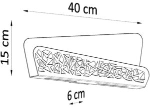 miniaturka Geometryczny Kinkiet z Perforacją DARCEY