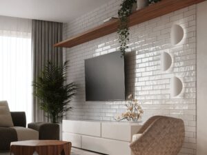 miniaturka Biały Kinkiet z Stali SIRIUS