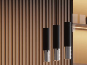 miniaturka Plafon czarno-chromowany minimalistyczny LORENA