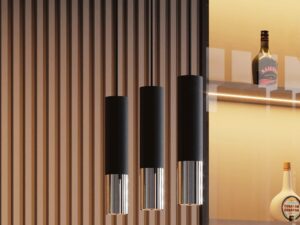 miniaturka Lampa Wisząca LORENA 1 Czarna Stal