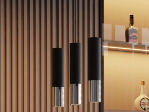 miniaturka Lampa Wisząca LORENA 2 Czarno-Chrom