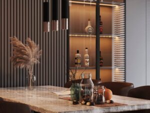 miniaturka Plafon czarno-chromowany minimalistyczny LORENA