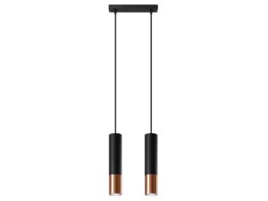 miniaturka Lampa Wisząca LORENA 2 Czarno-Chrom