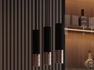 miniaturka Lampa Wisząca LORENA 2 Czarno-Chrom