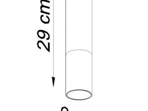 miniaturka Plafon czarno-chromowany minimalistyczny LORENA