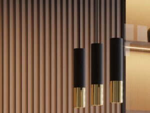 miniaturka Plafon czarno-chromowany minimalistyczny LORENA