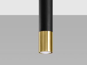 miniaturka Plafon czarno-chromowany minimalistyczny LORENA