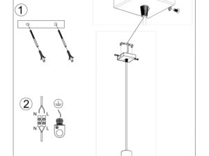 miniaturka Lampa Wisząca LORENA 1 Czarna Stal