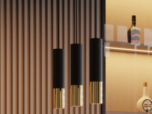 miniaturka Lampa Wisząca LORENA 2 Czarno-Chrom