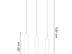 miniaturka Elegancka Lampa Wisząca 3 Źródła Światła WIND