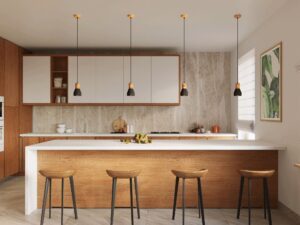 miniaturka QUANTUM Lampa Wisząca z Naturalnego Drewna