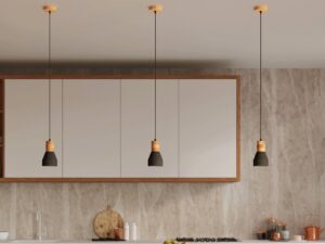 miniaturka QUANTUM Lampa Wisząca z Naturalnego Drewna