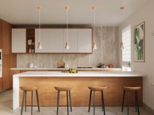 miniaturka QUANTUM Lampa Wisząca z Naturalnego Drewna