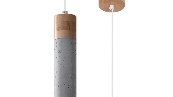 Uniwersalna Lampa Wisząca Betonowa ZEPHYR Szara