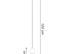 miniaturka Uniwersalna Lampa Wisząca Betonowa ZEPHYR Szara