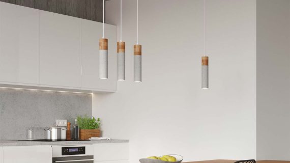 Uniwersalna Lampa Wisząca Betonowa ZEPHYR Szara - obrazek 6