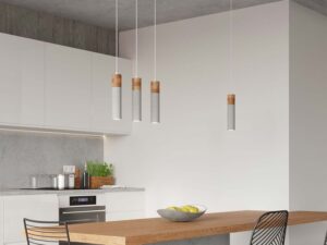 miniaturka Uniwersalna Lampa Wisząca Betonowa ZEPHYR Szara 3 Źródła