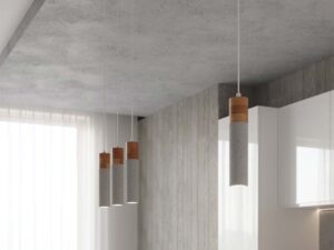 miniaturka Uniwersalna Lampa Wisząca Betonowa ZEPHYR Szara 3 Źródła