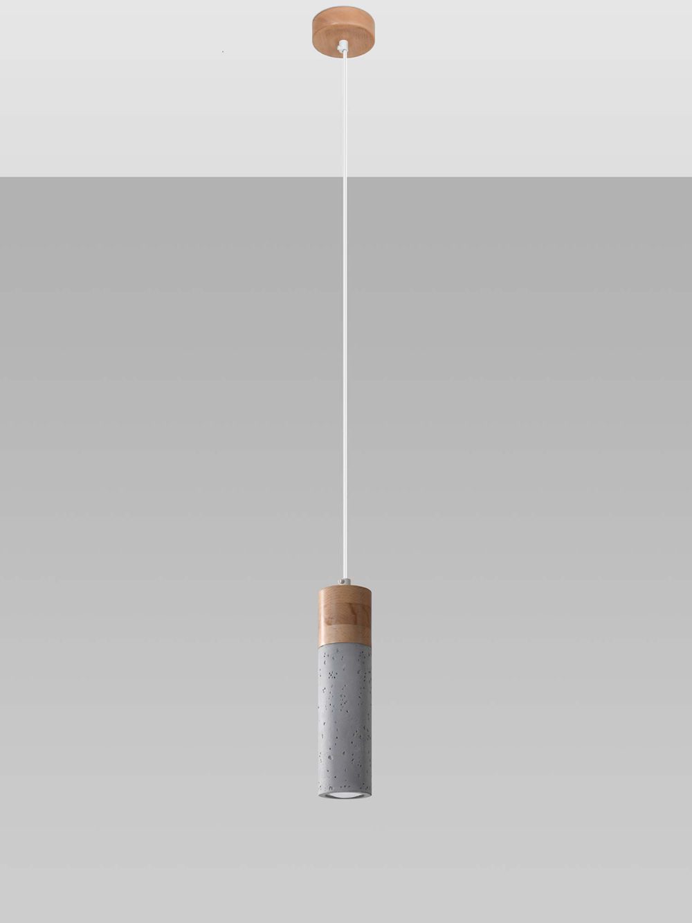 Uniwersalna Lampa Wisząca Betonowa ZEPHYR Szara - obrazek 3