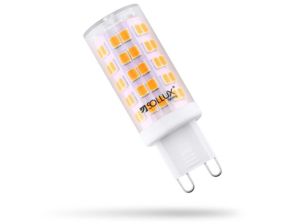 Żarówka LED G9 SOLLUX z widocznymi chipami LED