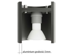 miniaturka Stylowy i Funkcjonalny Plafon NABIA Czarny