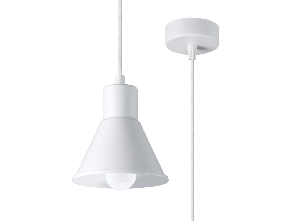 Stalowa Lampa Wisząca Prosty Kształt TRITON 1