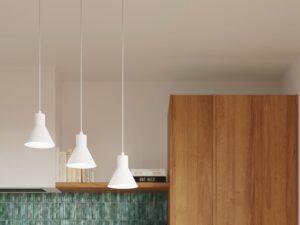 miniaturka Stalowa Lampa Wisząca Prosty Kształt TRITON 1