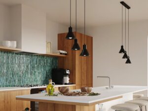 miniaturka Stalowa Lampa Wisząca Prosty Kształt TRITON 1