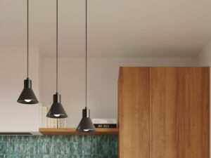 miniaturka Stalowa Lampa Wisząca Prosty Kształt TRITON 1