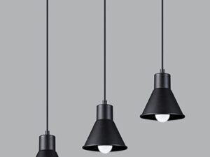 miniaturka TRITON 3 Biała Lampa Wisząca Prosty Kształt