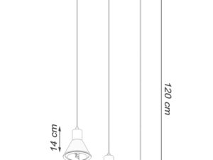 miniaturka Stalowa Lampa Wisząca Uniwersalny Design THOR 3