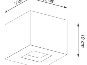 miniaturka Betonowy Kinkiet Sześcienny LUDUS Beton