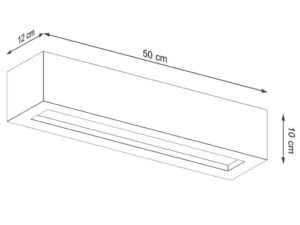 miniaturka VICTORY 50 Betonowy Kinkiet Minimalistyczny