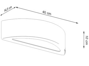 miniaturka Minimalistyczny Kinkiet Betonowy LUCIDO