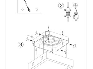 miniaturka Plafon kwadratowy RIVA betonowy