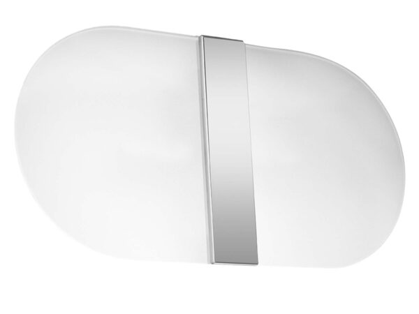 Lampa ścienna LED w nowoczesnym stylu z białym kloszem