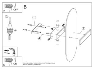 miniaturka Kinkiet SCALA ze Szkła i Stali